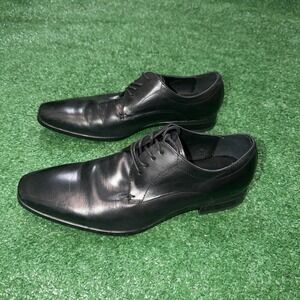ALDO Men's Size 7.5 Black Leather Lace Up Dress Shoes Classic Oxford